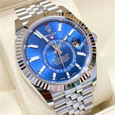 rolex sky dweller blue 2023|rolex sky dweller for sale.